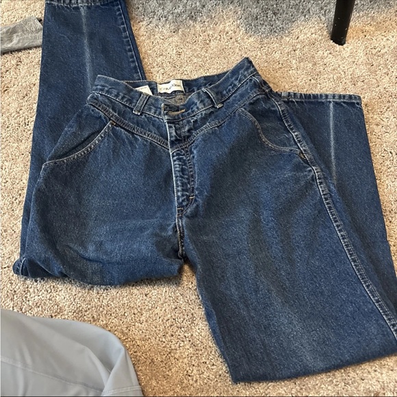 Calvin Klein Denim - Calvin Klein Vintage Women’s Jeans Dark Wash 27x27 Cute V Waist, 1993 Mom Jeans